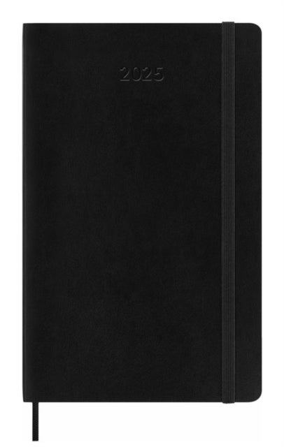Kalender Moleskine 2025 Soft Large Uke Notat Sort