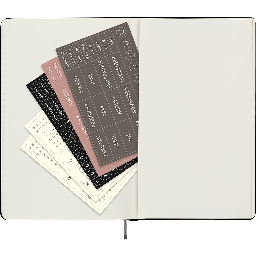 Moleskine Kalender u/dato Uke Hard Large Sort