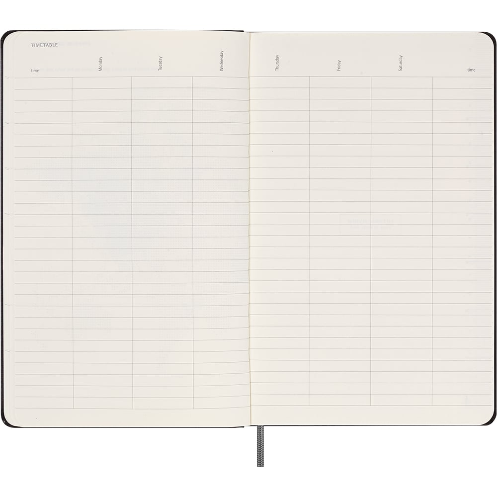 Moleskine Kalender u/dato Uke Hard Large Sort