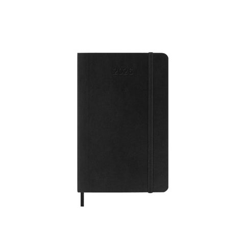 Moleskine 2026 Soft P Uke Notat Sort