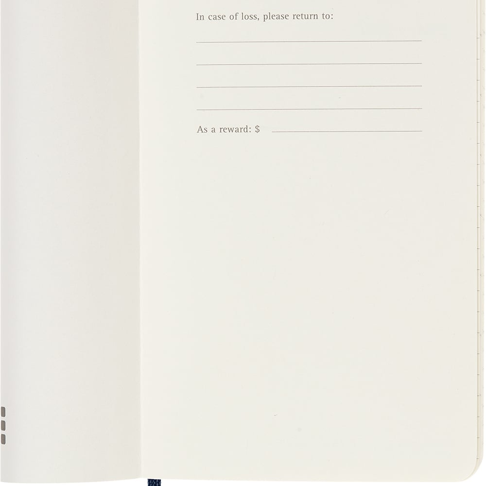 Kalender Moleskine 25/26 18M Soft P Uke Blå