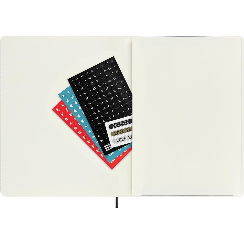 Kalender Moleskine 25/26 18M Soft XL Uke Sort