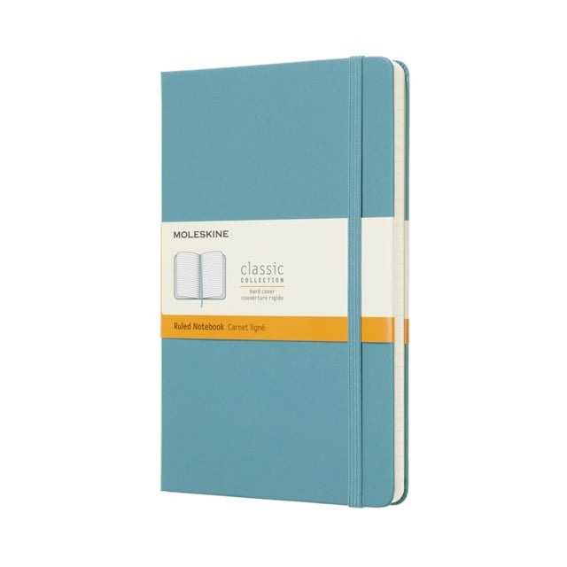 Moleskine Notatbok Linjert Reef Blue Hard Large