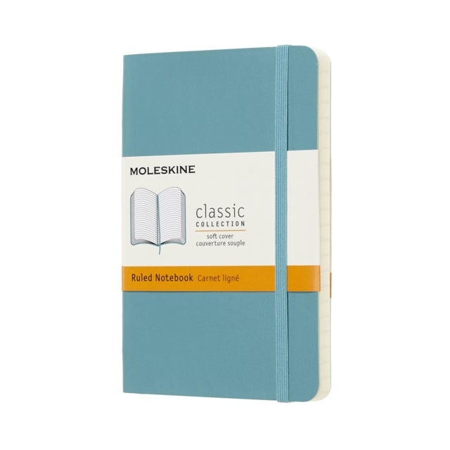 Moleskine Notatbok Linjert Reef Blue Soft Pocket
