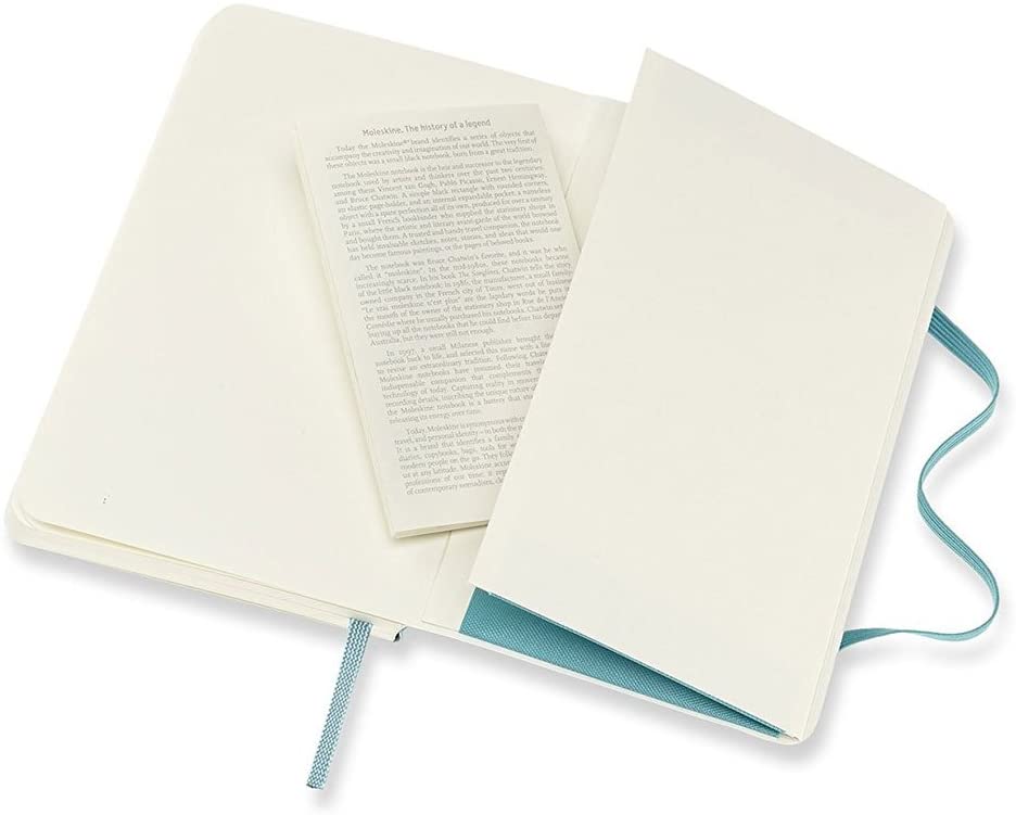 Moleskine Notatbok Linjert Reef Blue Soft Pocket