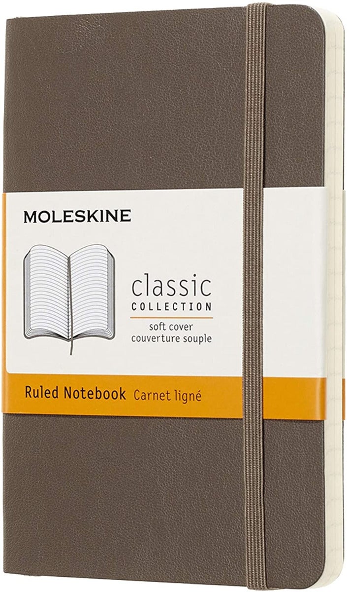 Moleskine Notatbok  Soft P Linjert Earth Brown