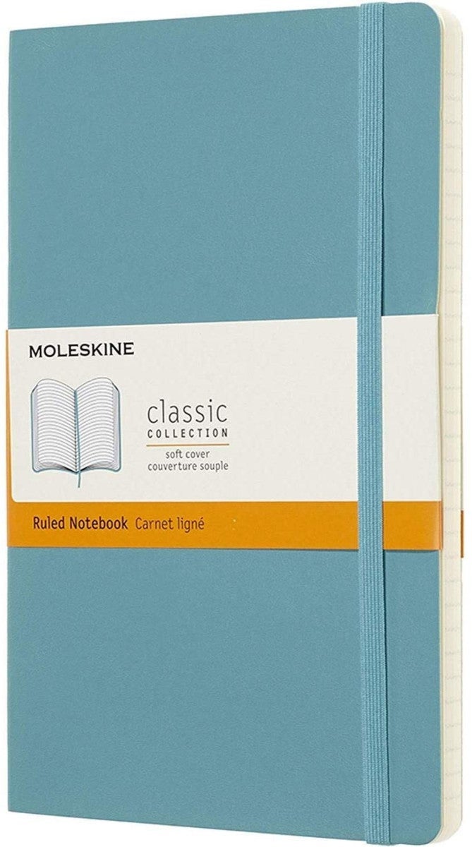 Moleskine Reef Blue Notebook Large Ruled Soft
