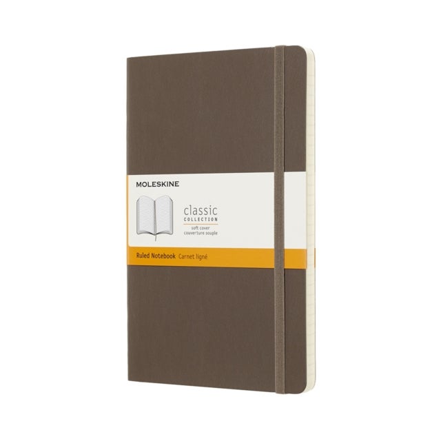 Moleskine Notatbok Soft L Linjert Earth Brown