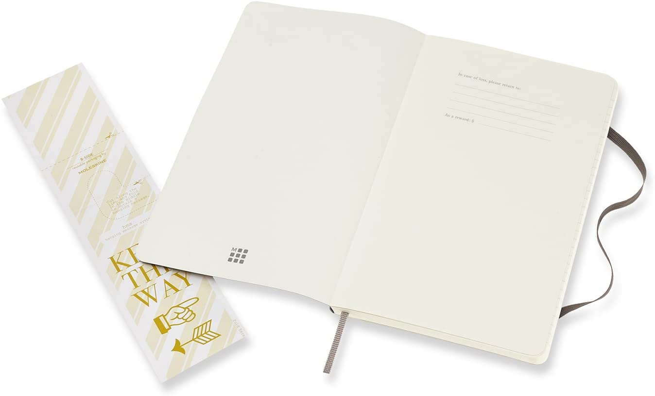 Moleskine Notatbok Soft L Linjert Earth Brown