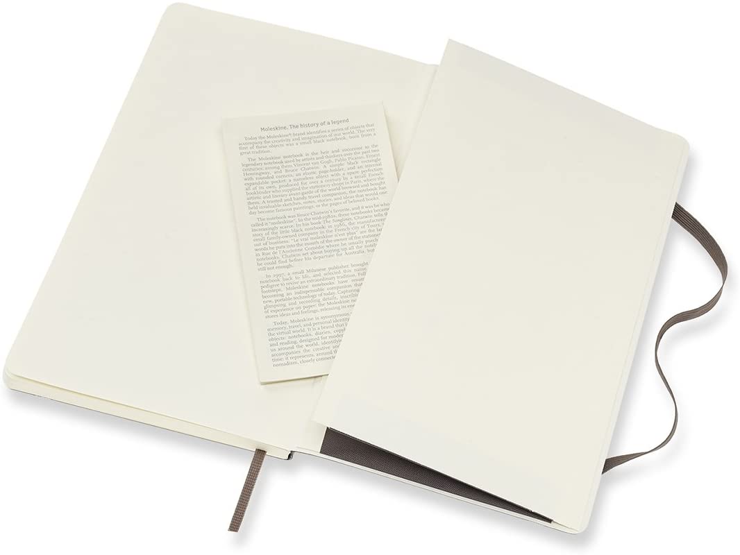 Moleskine Notatbok Soft L Linjert Earth Brown