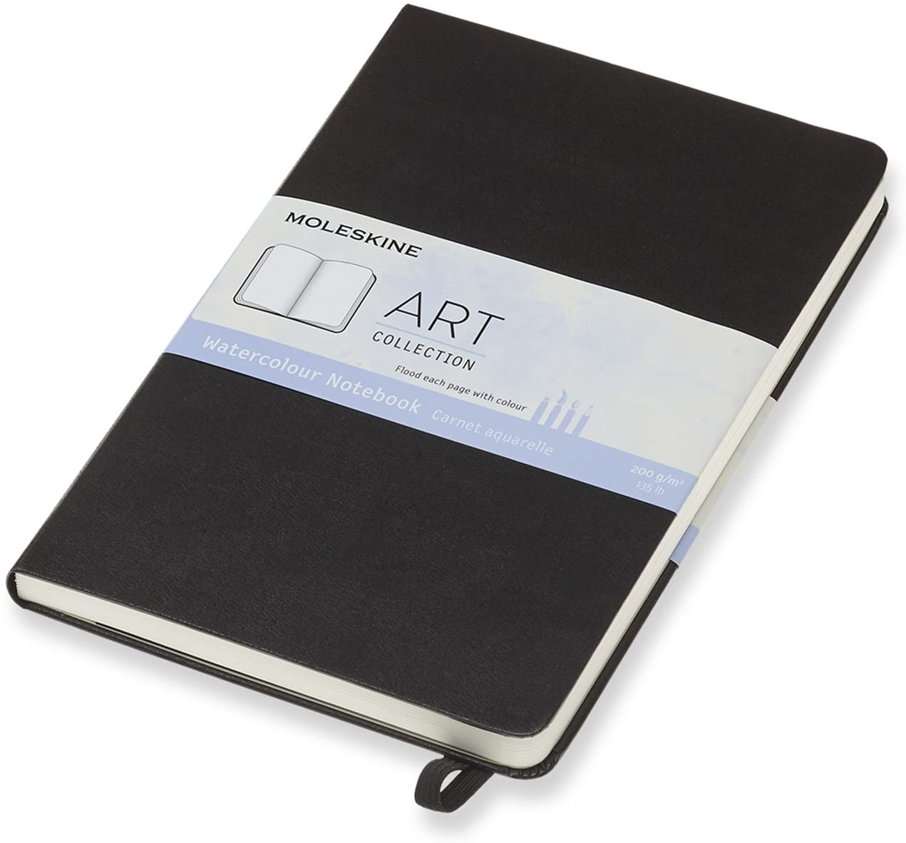 Moleskine Art Collection Watercolour Notatbok Sort