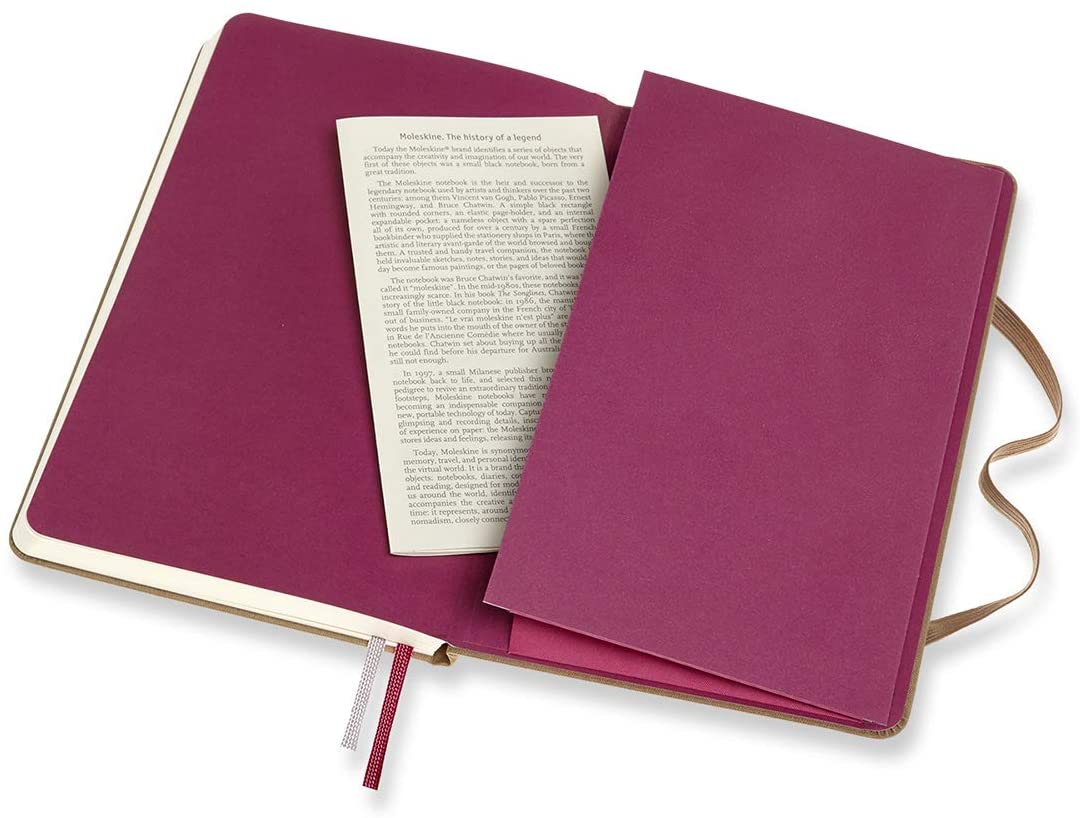 Moleskine Two Go M Ruled Pl Kraft Br