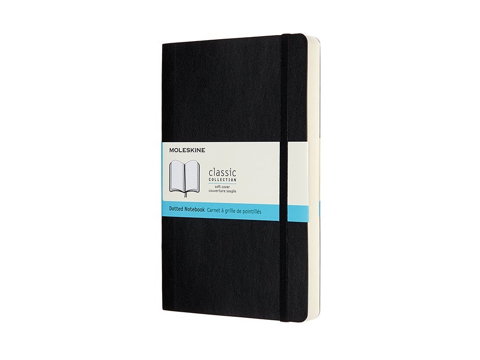 Moleskine Notatbok Exp L Dot Black Soft