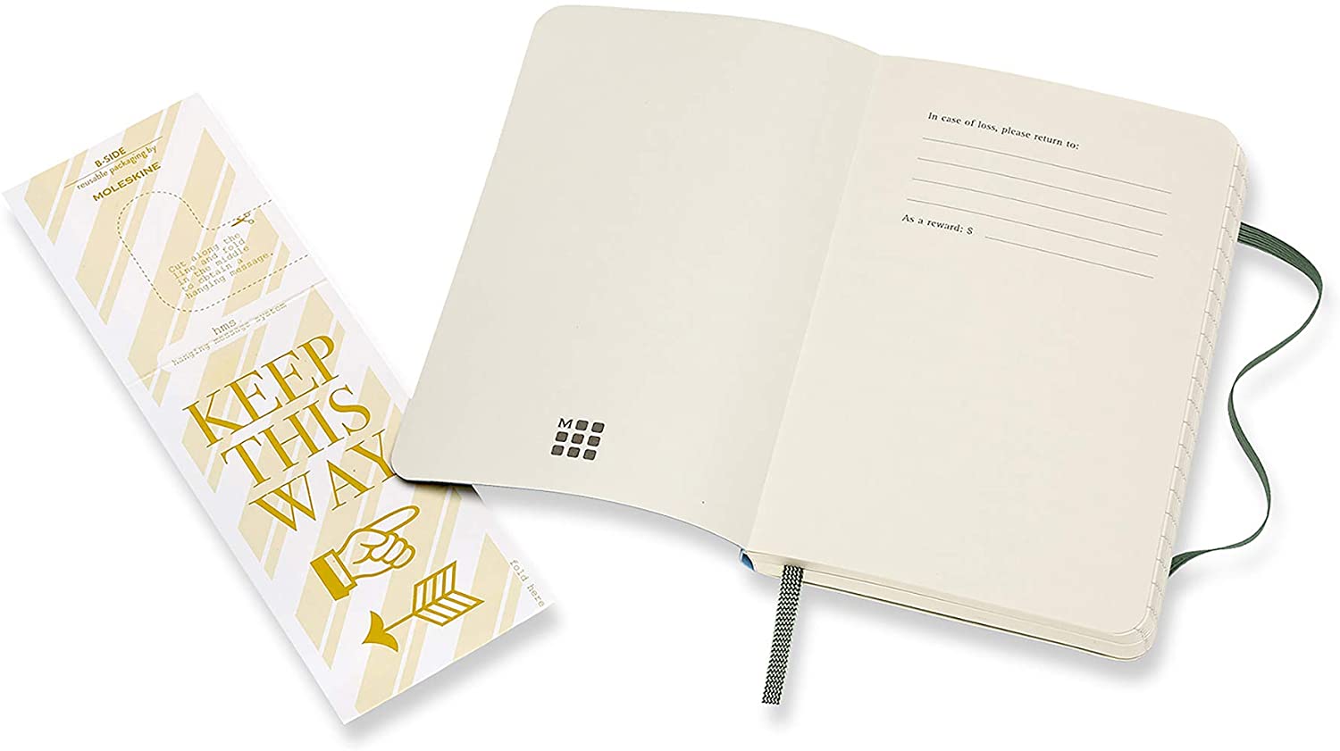 Moleskine Notatbok Linjert Myrtle Green Soft Pocket