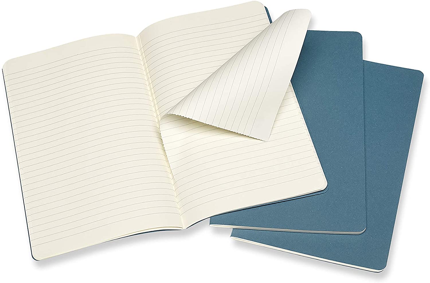 Moleskine Cahier Journals Linjert Brisk Blue Large (3)