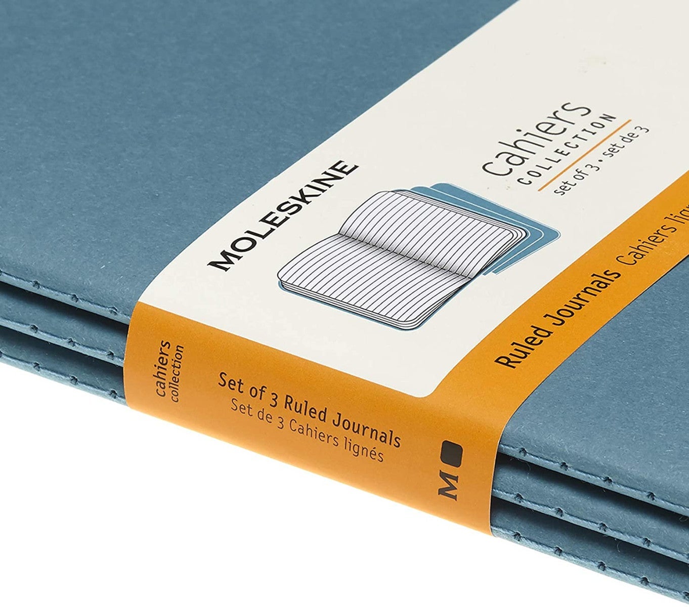 Moleskine Cahier Journals Linjert Brisk Blue Large (3)