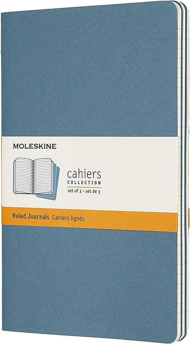 Moleskine Cahier Journals Linjert Brisk Blue Large (3)