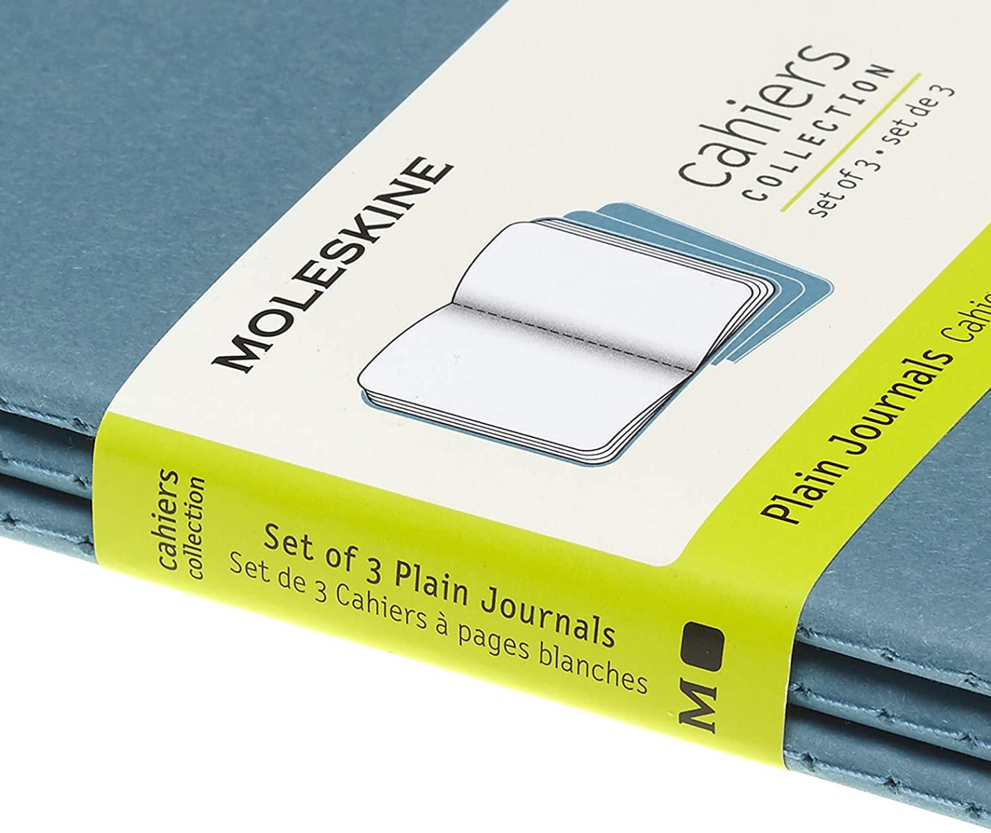 Notatbok Moleskine Cahier 3pk P - Blank Brisk Blue