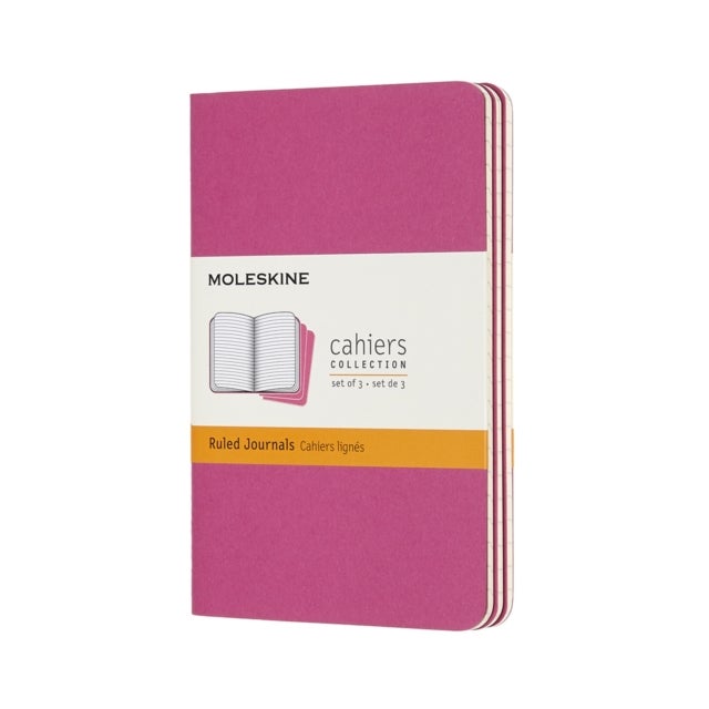 Moleskine Notatbok 3pk P Linjert Kinetic Pink