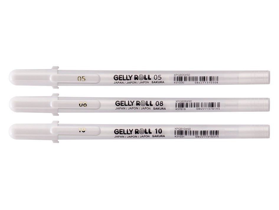 Sakura Gelly Roll Hvit 3 Stk