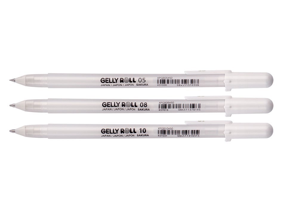 Sakura Gelly Roll Hvit 3 Stk