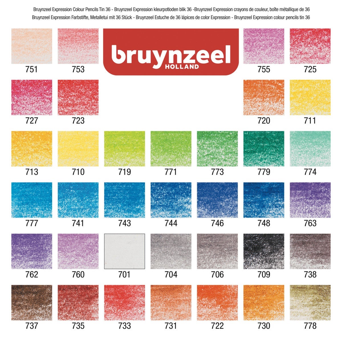 Fargeblyant Bruynzeel Sett 36Stk