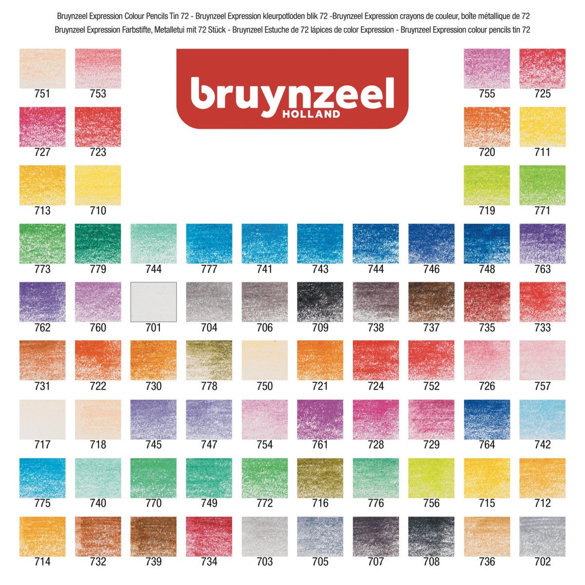 Fargeblyant Bruynzeel Sett 72Stk