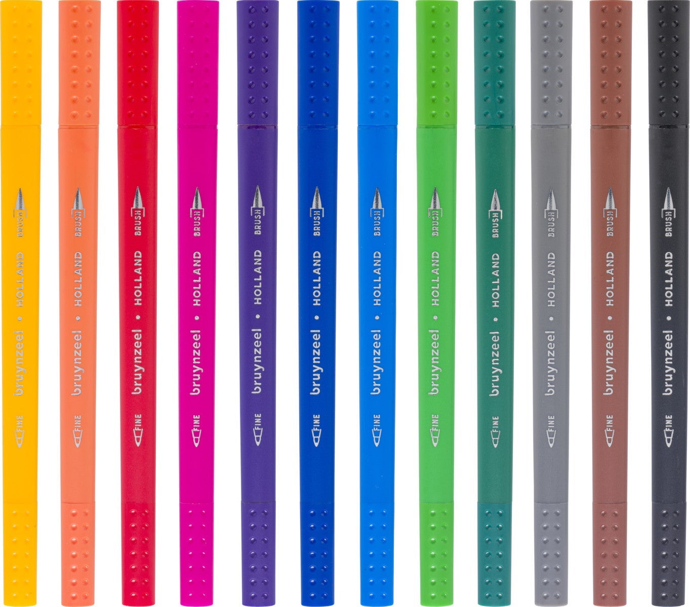 Fineliner Bruynzeel Brushpen Sett 12Stk