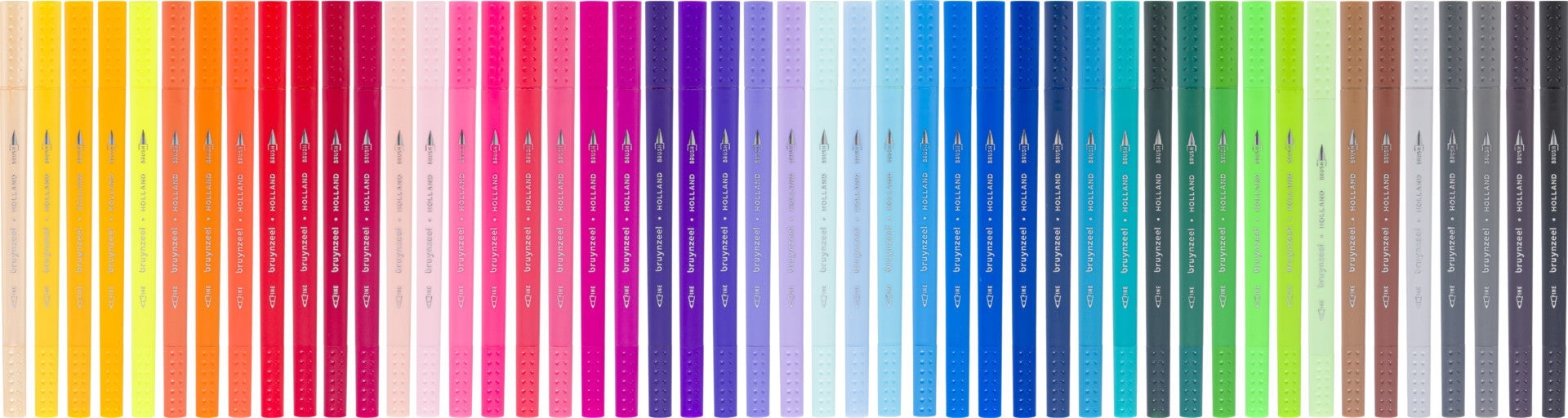Fineliner Bruynzeel Brushpen Sett 48Stk