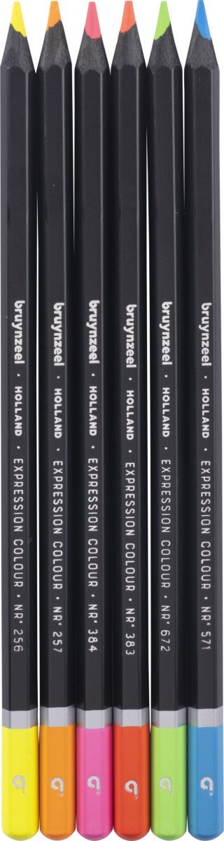 Fargeblyanter Bruynzeel Neon 6stk