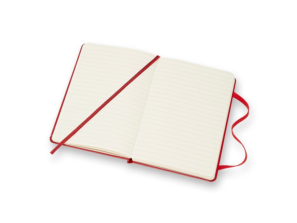 Moleskine Pocket Ruled Hardcover Notebook Scarlet Red