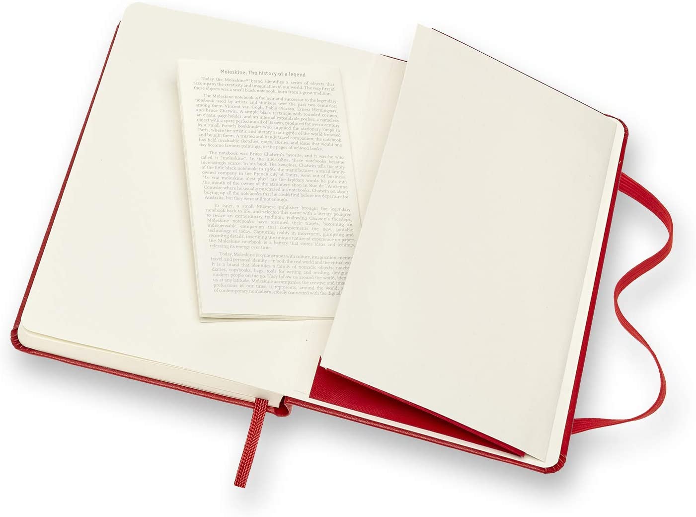 Moleskine Notatbok Ulinjert Rød Pocket