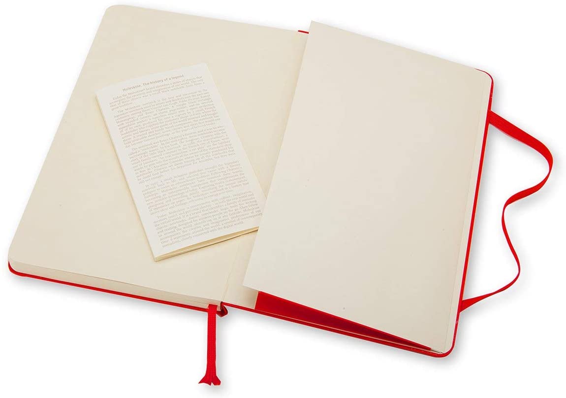 Notatbok Moleskine Linjert Large Red