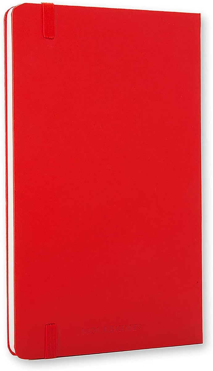 Notatbok Moleskine Ulinjert Large Red