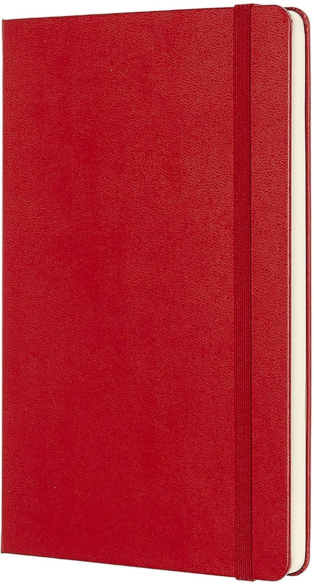 Notatbok Moleskine Ulinjert Large Red