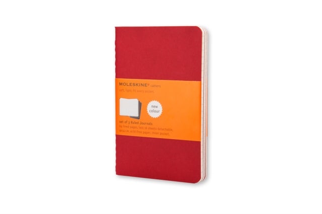 Moleskine Cahier Linj. Rød L (3) - --