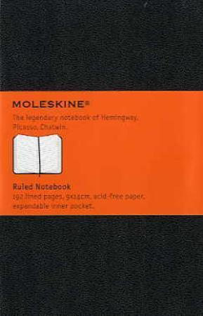 Moleskine Pocket Hardcover Ruled Notebook Black