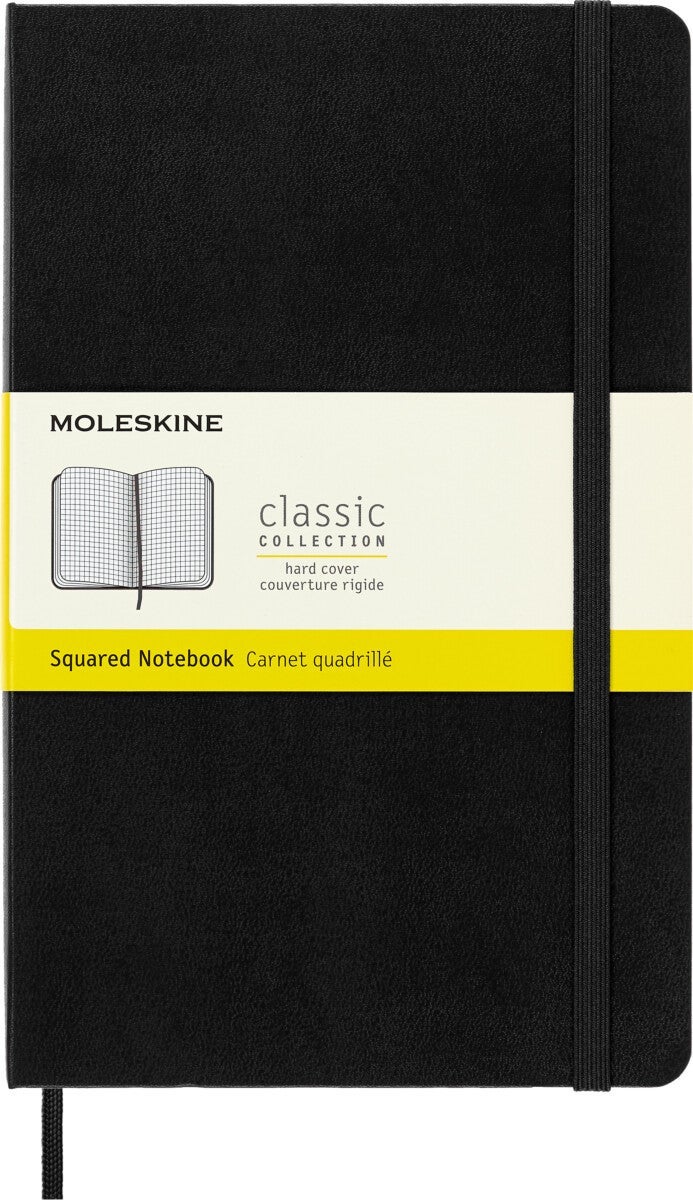 Moleskine Large Squared Hardcover Notebook Black