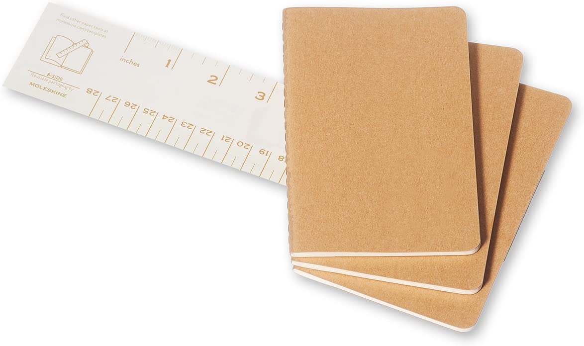 Moleskine Notatbok Blank Kraft Pkt (3)