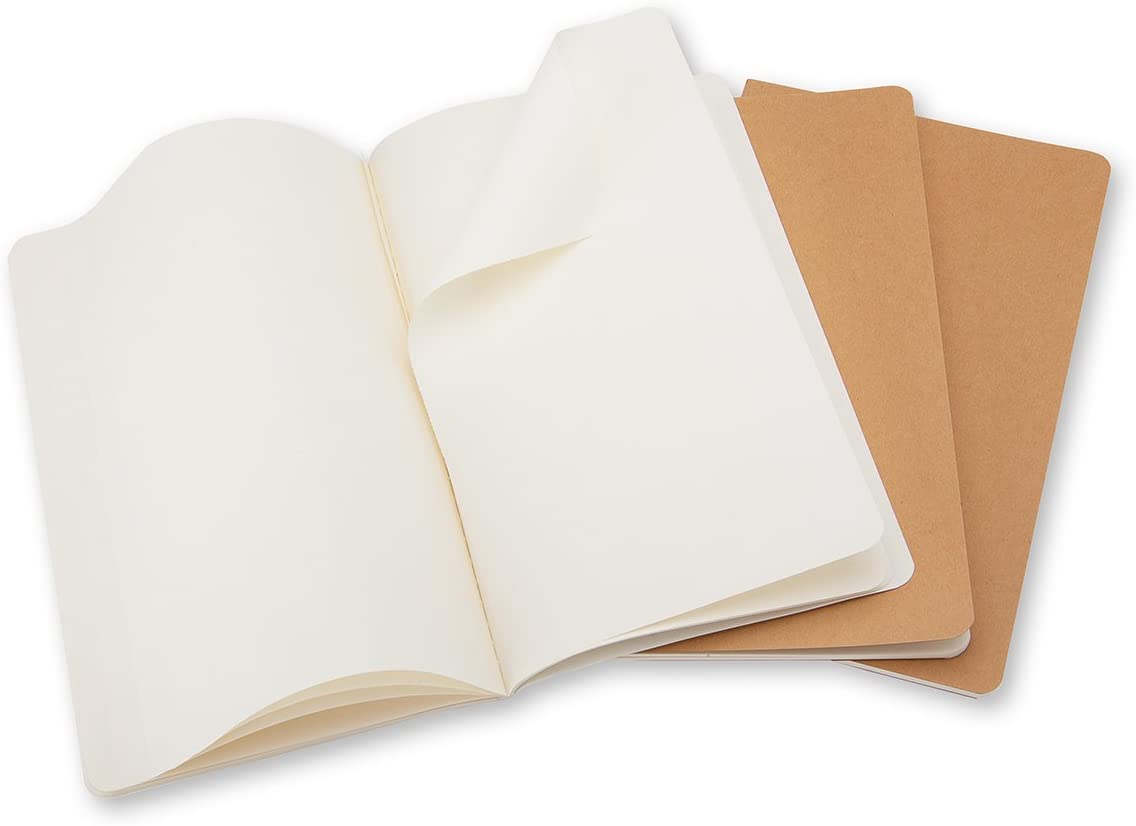 Moleskine Notatbok Blank Kraft Pkt (3)