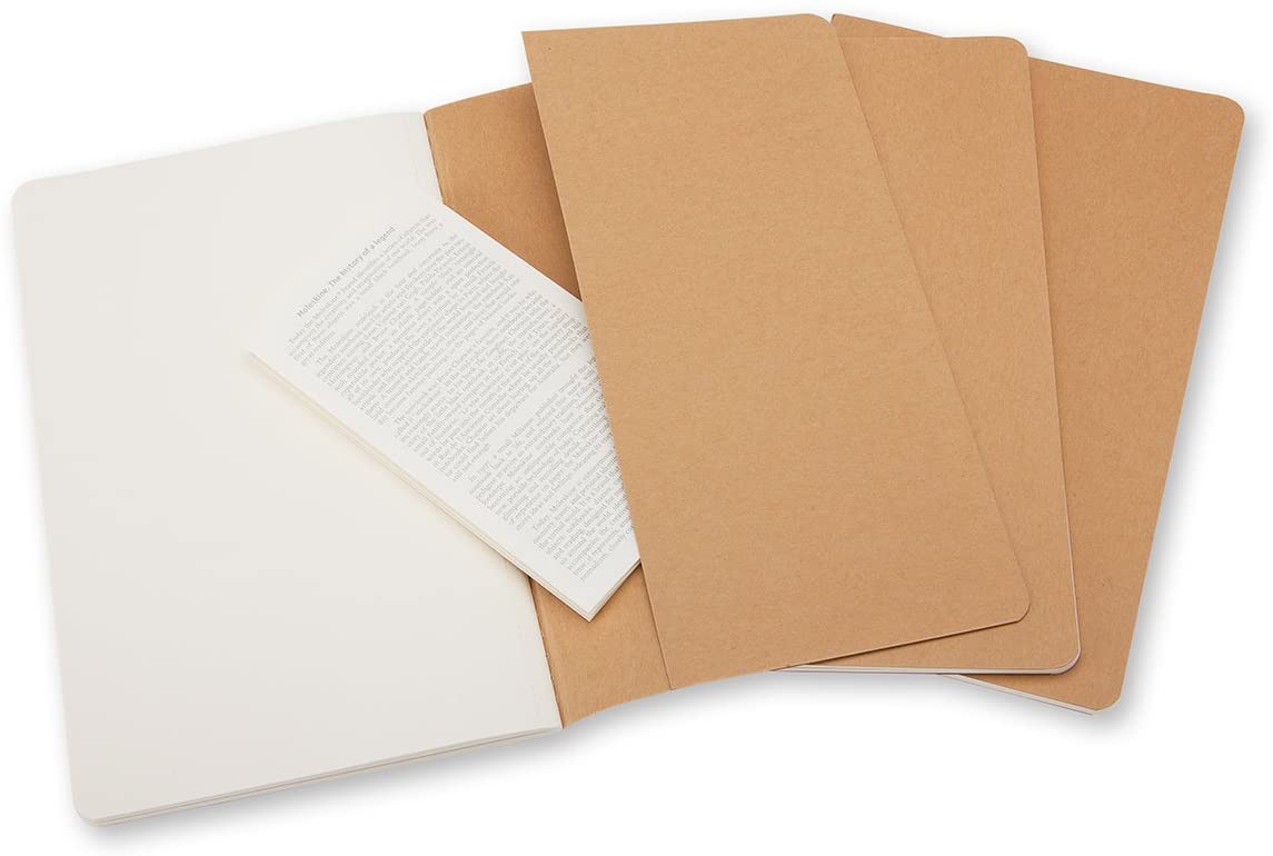 Moleskine Notatbok Blank Kraft Pkt (3)