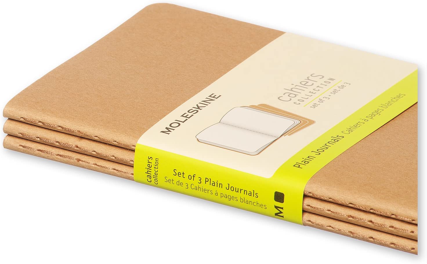 Moleskine Notatbok Blank Kraft Pkt (3)