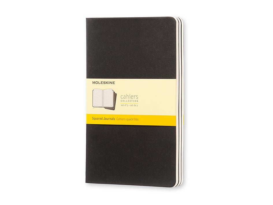 Notatbok Moleskine Ruter Sort Large (3)