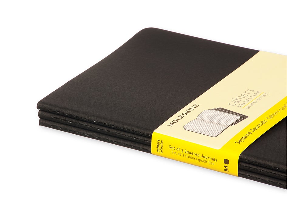 Notatbok Moleskine Ruter Sort Large (3)