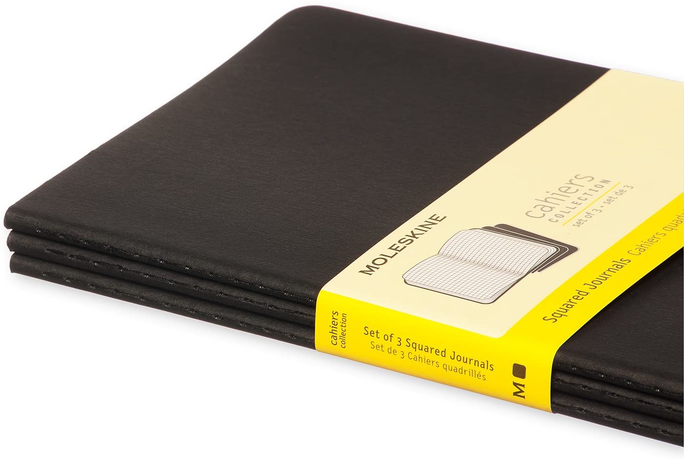 Notatbok Moleskine Ruter Sort Large (3)
