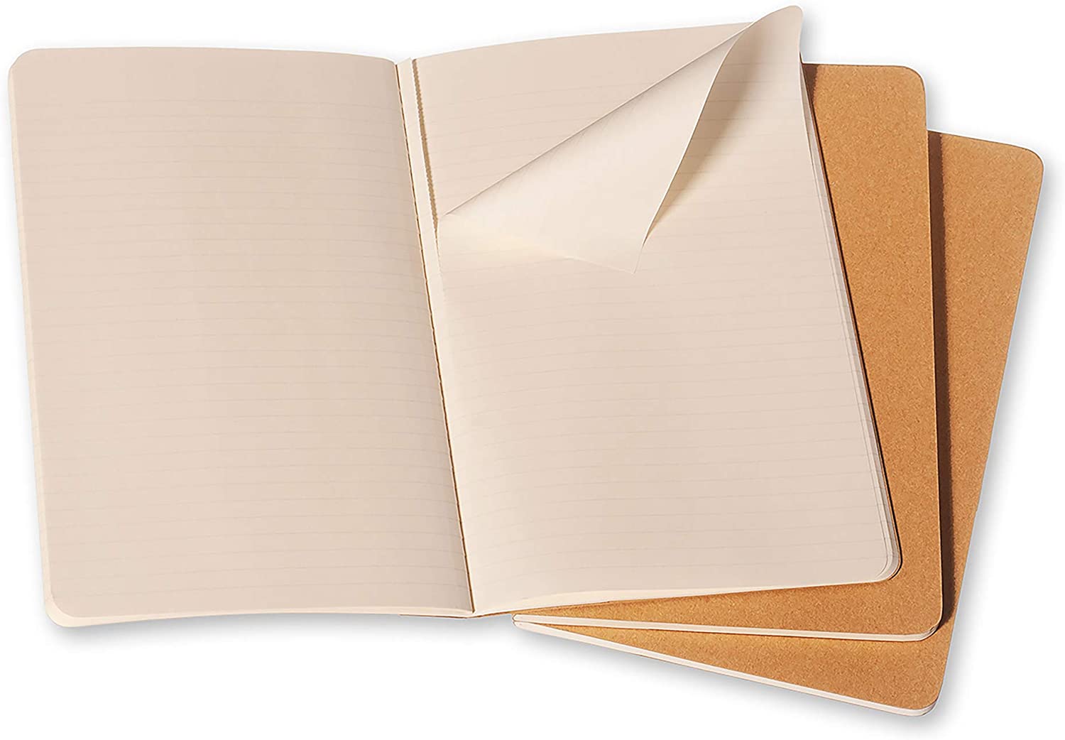 Moleskine Notatbok Linjert Kraft L (3)