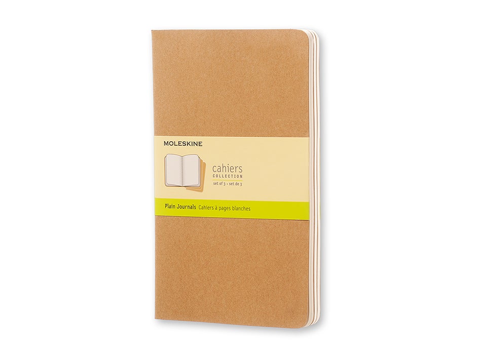 Moleskine Notatbok Cahier Ulinjert Kraft Large (3) - --