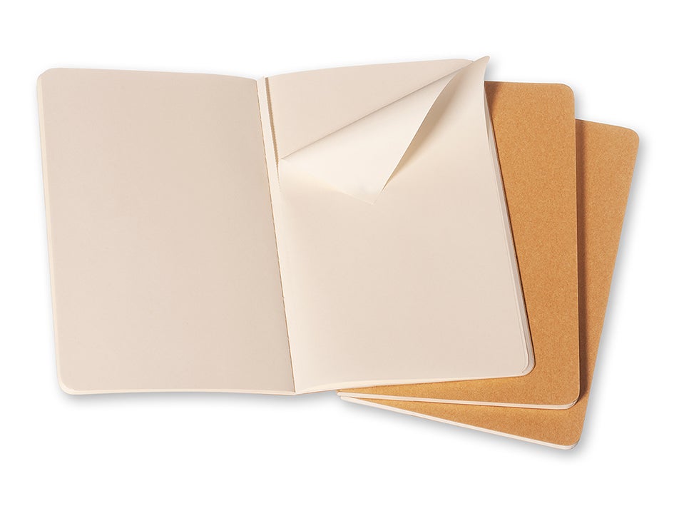 Moleskine Notatbok Cahier Ulinjert Kraft Large (3)