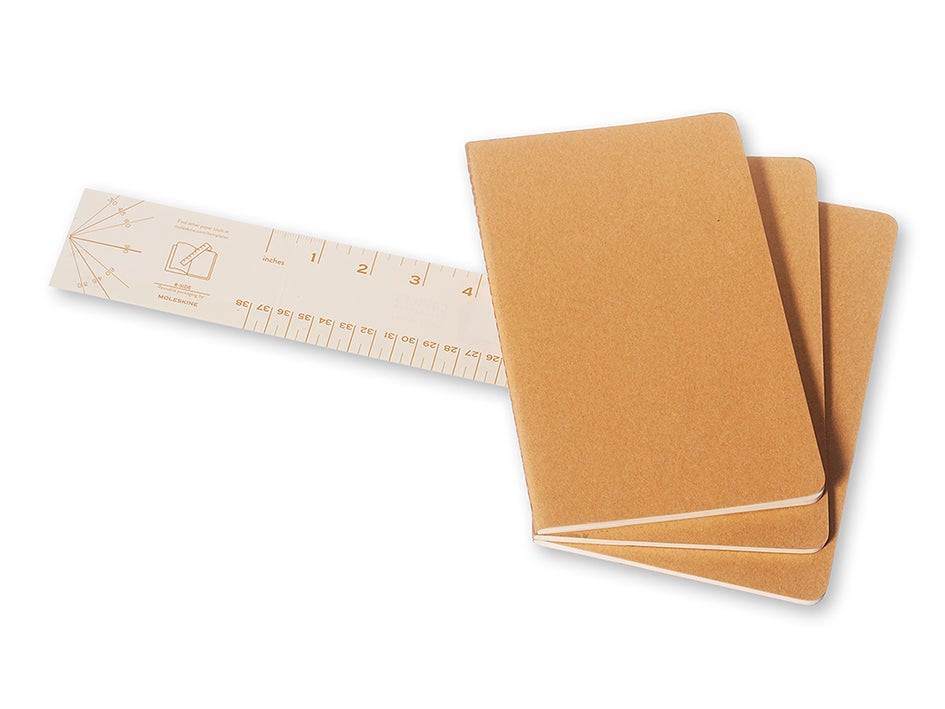 Moleskine Notatbok Cahier Ulinjert Kraft Large (3)