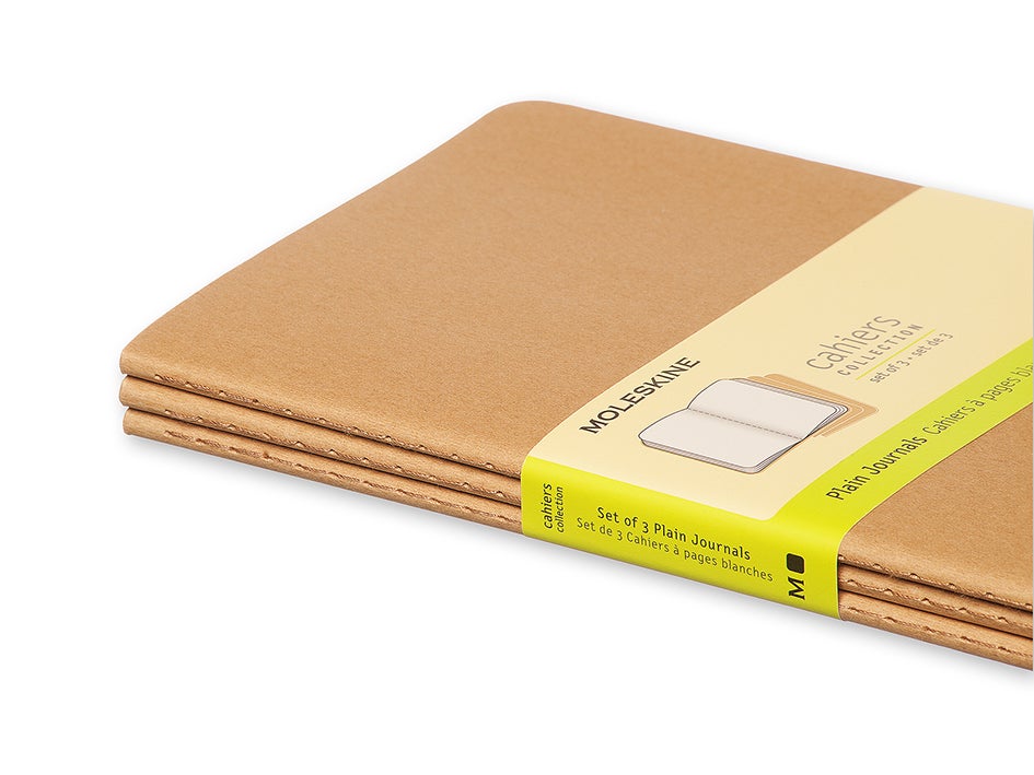 Moleskine Notatbok Cahier Ulinjert Kraft Large (3)